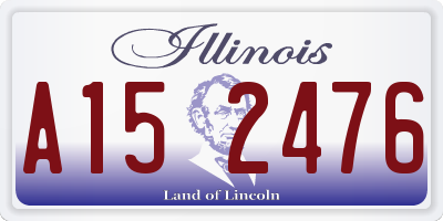 IL license plate A152476