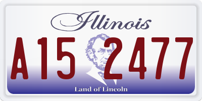 IL license plate A152477