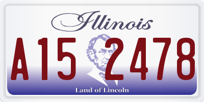 IL license plate A152478