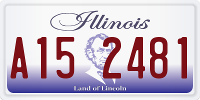 IL license plate A152481