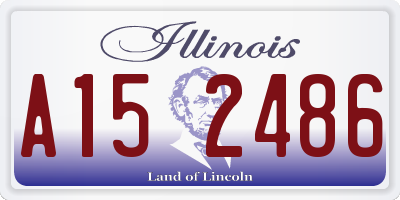 IL license plate A152486