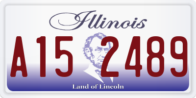 IL license plate A152489