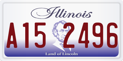 IL license plate A152496