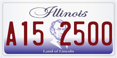 IL license plate A152500