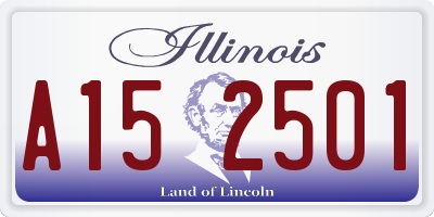 IL license plate A152501