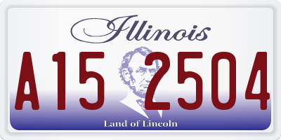 IL license plate A152504