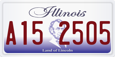 IL license plate A152505