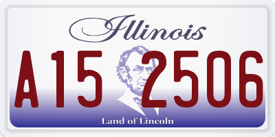 IL license plate A152506