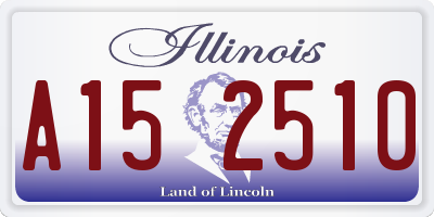 IL license plate A152510