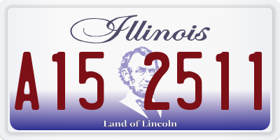 IL license plate A152511