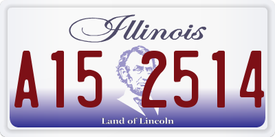 IL license plate A152514