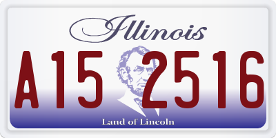 IL license plate A152516
