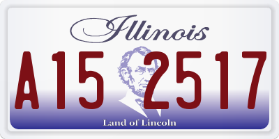 IL license plate A152517