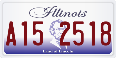 IL license plate A152518