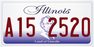 IL license plate A152520
