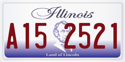 IL license plate A152521