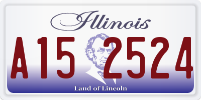 IL license plate A152524