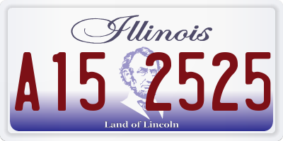 IL license plate A152525