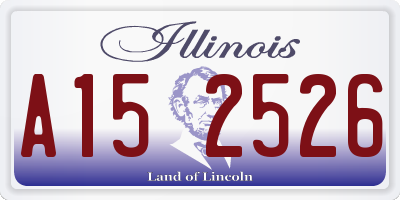 IL license plate A152526