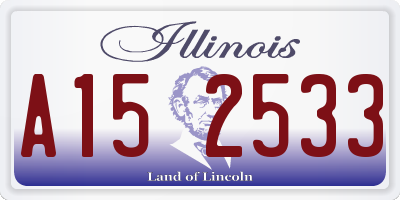 IL license plate A152533
