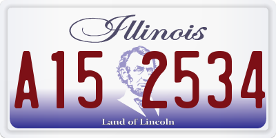 IL license plate A152534