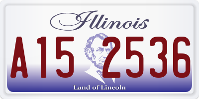 IL license plate A152536