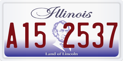 IL license plate A152537