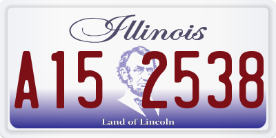 IL license plate A152538