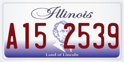 IL license plate A152539