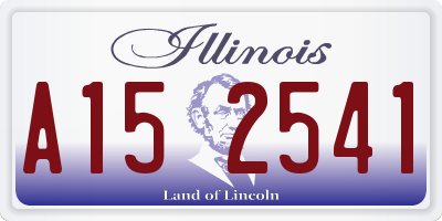 IL license plate A152541