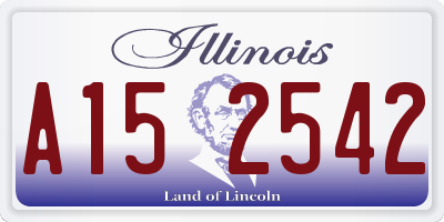 IL license plate A152542