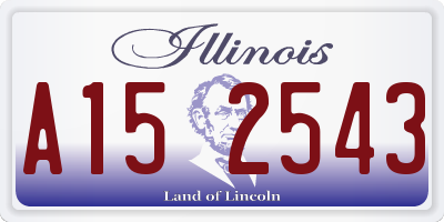 IL license plate A152543