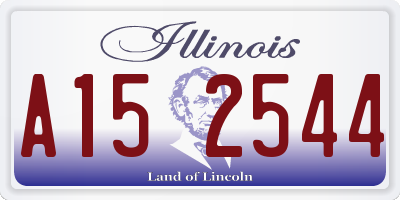 IL license plate A152544