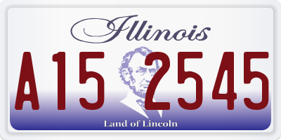 IL license plate A152545