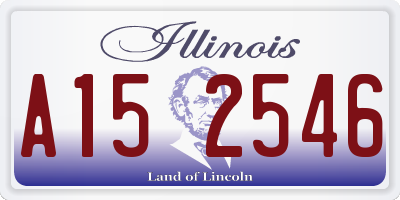 IL license plate A152546