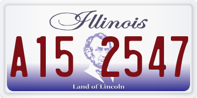 IL license plate A152547