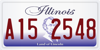IL license plate A152548