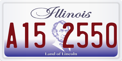 IL license plate A152550