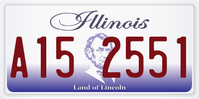 IL license plate A152551