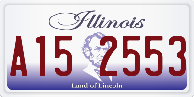 IL license plate A152553