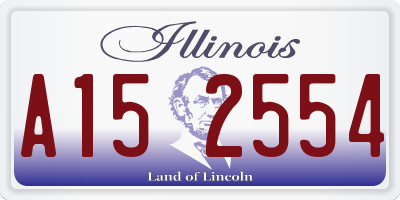 IL license plate A152554