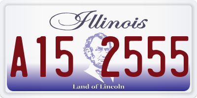 IL license plate A152555