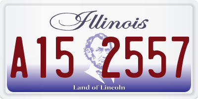 IL license plate A152557