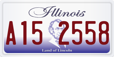 IL license plate A152558