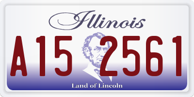 IL license plate A152561