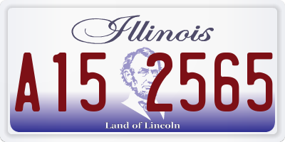 IL license plate A152565