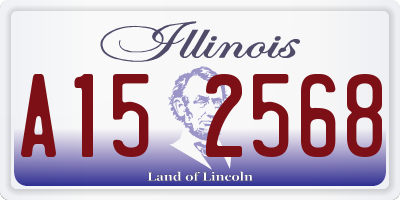 IL license plate A152568