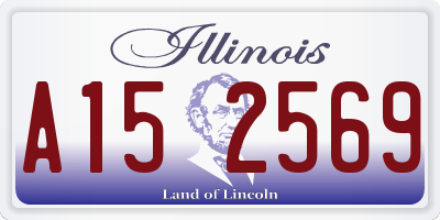 IL license plate A152569