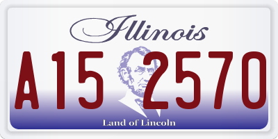 IL license plate A152570