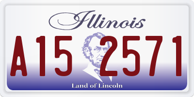 IL license plate A152571